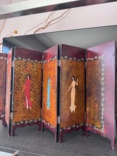 Vintage Vietnamese eggshell lacquer? Tabletop mini divider folding table screen picture