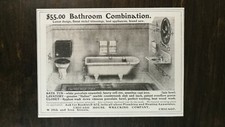 Vintage 1904 Porcelain Bathroom Chicago House Wrecking Co. Original Ad - 721 picture