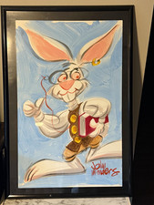 James Manders signed original illustration of Henry the Rabbit. picture