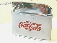 Vintage MIB NOS NEVER FIRED FLAT Drink COCA COLA Adv LIGHTER / VVHTF  [ 4610 ] picture
