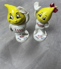 Vintage Andy Slick & Abby Slick Drip Oil & Gasoline Cast Iron Coin Banks picture