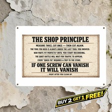 Murphy's Law Funny Quote Metal Sign Retro Sarcastic Office Wall Art picture