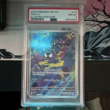 PSA 8 Pokémon 2024 TEF Gastly Illustration Rare #177 EN Cert 95658260 picture