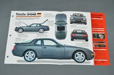 1991-1995 PORSCHE 968 ('95 Club Sport) Car SPEC SHEET BROCHURE PHOTO BOOKLET picture
