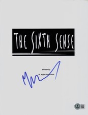 M NIGHT SHYAMALAN  SIGNED AUTOGRAPH THE SIXTH SENSE FULL SCRIPT BECKETT BAS picture