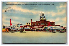 Wold-Chamberlain Field, Minneapolis & St. Paul Airport, Minnesota MN Postcard picture