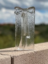 Vintage Two's Company Handblown Textured Glass BUD VASE 7