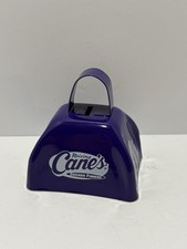 Raising Cane's Chicken Fingers Purple/White Cowbell Bell Noisemaker picture
