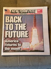 New York Post Back to the Future Moon picture