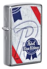 Zippo Pabst Blue Ribbon Street Chrome Windproof Lighter, 49545 picture