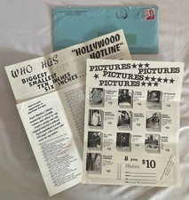 VTG GAY LGBTQ+1979 *MALE STARS IN THE NUDE* Hollywood Hotline Book Order Form picture