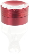 Aluminum Sunken Metal Grinder With Acrylic Funnel Tobacco Spice Grinder Crusher picture
