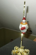 ANT/VTG CZECH MERCURY GLASS MUSICIAN CLOWN CHRISTMAS TREE ORNAMENT~3 1/2
