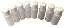 Set of 8 Plastic 1oz squeeze bottles with flip caps (Translucent/empty) picture