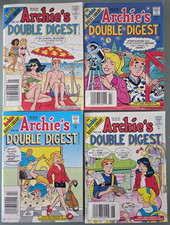 ARCHIE'S DOUBLE DIGEST SET OF 9 COMICS MAGAZINE ARCHIE COMICS BETTY & VERONICA picture