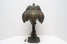 L&L Loevsky WMC Hollywood Regency Table Lamp Victorian Gothic Revival Slag Glass picture