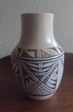 Harrison Jim Jr. Hopi Native American Polychrome Pottery Vase picture