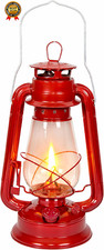 Hurricane Lantern – Classic Metal Kerosene Oil Lamp with Glass Globe and Adjusta picture