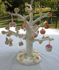 COMPLETE IN BOX Lenox 2005 AUTUMN DELIGHTS Tree w/ 12 Ornaments THANKSGIVING picture
