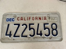 VTG California License Plate. Expired. Not For Road Use.  picture