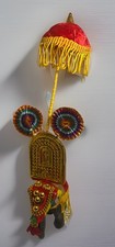 Elephant Statue India Kerala Thrissur Pooram Festival Hand Made Magnificent 💥 picture