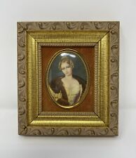 A Cameo Creation Countess Cowper Framed Victorian Portrait Gold Frame 5.75” x 5” picture