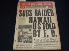 1941 DECEMBER 15 BOSTON AMERICAN NEWSPAPER - SUBS RAIDED HAWAII - NP 2151G picture