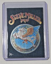 Steve Miller Band Platinum Plated Artist Signed “Rock Icons” Trading Card 1/1 picture