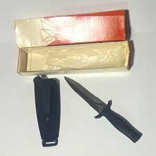 MINT Gerber Mark I Tactical Dagger Knife 5610 Double Serrated Box Sheath USA K-S picture