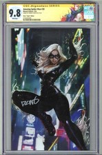 AMAZING SPIDER-MAN #38 CGC 9.8 SS SIGNED DERRICK CHEW VIRGIN VARIANT BLACK CAT picture