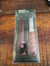 Vintage Helle Sharping No 110 Fixed Blade Knife With Leather Sheath. NOS picture