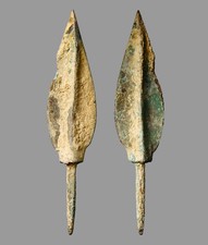 Ancient Roman Judaea Bronze Javelin Spearhead 6.5cm Jewish Revolts Era Point COA picture
