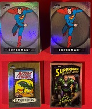 2025 Fleer Brilliants Superman Mega Box Complete Master Set Base Purple Inserts picture