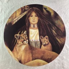 SPIRITUAL HARMONY Plate Mystic Guardians Sandra Hill #5 Native American Indian picture