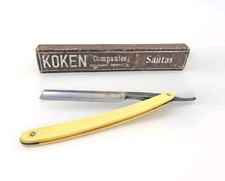 Vintage Bauer Straight Razor Solingen  Germany Koken Box  #A3 picture