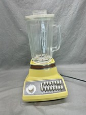 Vintage Waring Blender Nova 1 Series 14 Speeds Timekeeper Yellow - No Leaks picture