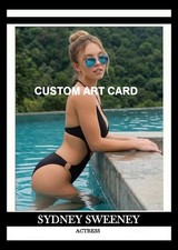 Sydney Sweeney Art Card Blank Back  All New picture