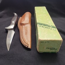 Rare 1974 NEW  SEKI JAPAN CHEYENNE FIN WING KNIFE #273 W/Sheath Pre-Lokota picture