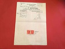 F Bickford 1935 Electrical Engineer & Contractor  Barnstaple receipt R35216 picture