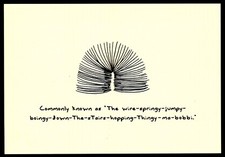 Slinky Advertising Postcard picture