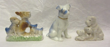 3 VTG Dog Porcelain Figurines Scotty Dogs 7 Total DOGS picture
