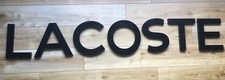 Vintage Original Department Store Lacoste Wall Display Metal Letters Used picture