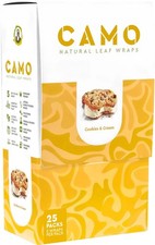 CAMO Self-Rolling Natural Leaf Wraps 125mm wraps - Cookies And Cream (Full Box) picture