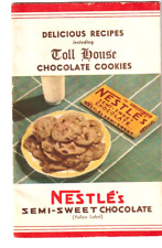 Vtg 1939 NESTLE'S Delicious Recipes TOLL HOUSE Chocolate Cooky Booklet Cookbook picture