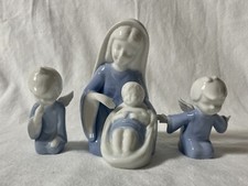 Lefton Mary Baby Jesus Porcelain Figurines Angels Japan 4