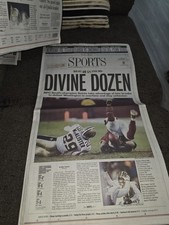 The Times-Picayune December 7, 2009 New Orleans Saints Undefeated Newspaper picture