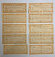 Poll Parrot Shoe Money 20 Different  Certificates $1-$5 Unmarked RARE  picture