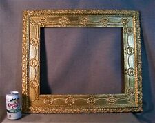 Picture Frame Gold 14 x 17 in. Late 1800`s Wreaths & Garland Primitive Reliefs picture