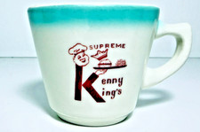 Kenny King’s Restaurant Mug Walker China Turquoise Rim Ohio picture