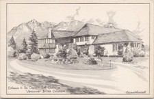 Edward Goodall Vancouver BC Capilano Golf Clubhouse 2 Cents Due Postcard H61 picture